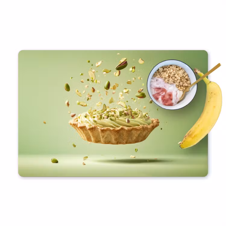 Pistache - Taart - Noten - Eten Placemat vinyl groot -zzzproduct_Kitchenyeah-website