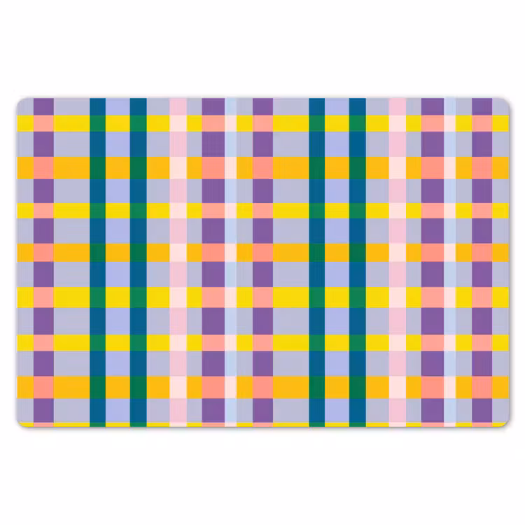 Ruit - Patroon - Kleurrijk Placemat vinyl groot 368 -zzsfeer1_Kitchenyeah-website