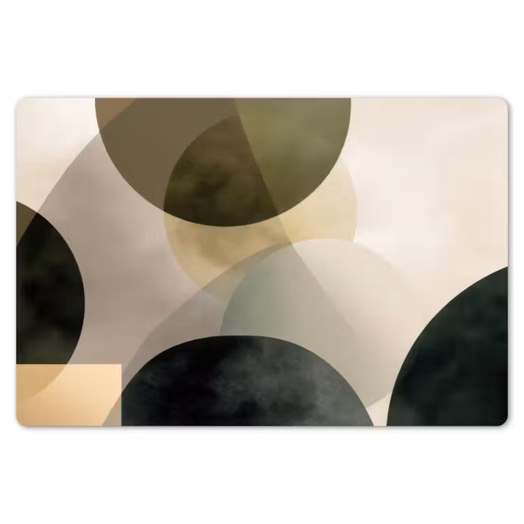 Vlakken - Abstract - Beige - Cirkels Placemat vinyl groot -zzsfeer1_Kitchenyeah-website