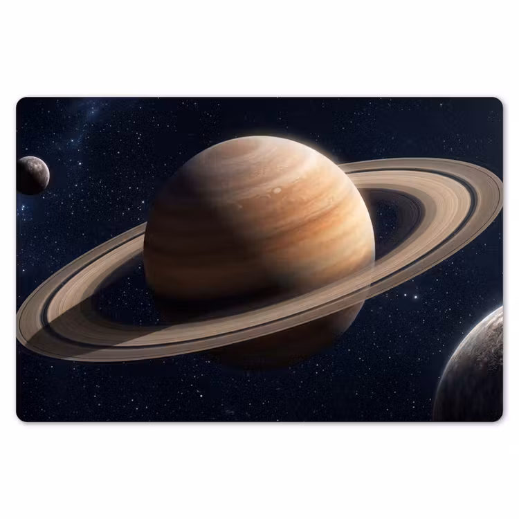 Planeten - Saturnus - Ruimte Placemat vinyl groot -zzsfeer1_Kitchenyeah-website