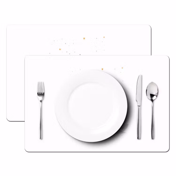 Planten - Sterren - Dinosaurussen - Oranje Placemat vinyl groot -zzsfeer2_Kitchenyeah-website
