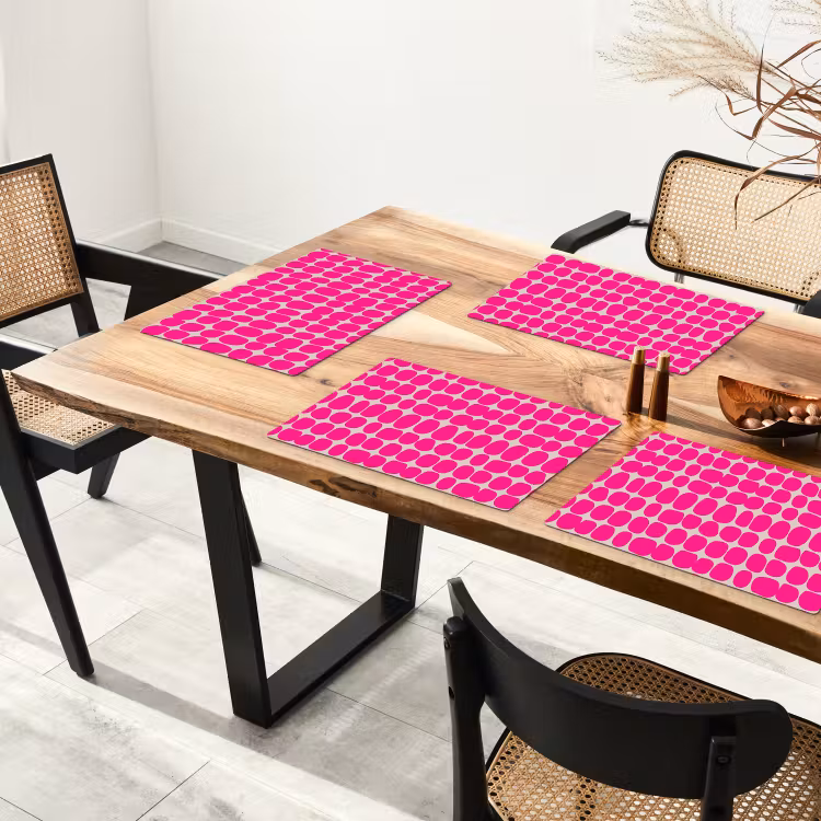 Stippen - Patroon - Roze Placemat vinyl groot 368 -zzsfeer4_Kitchenyeah-website
