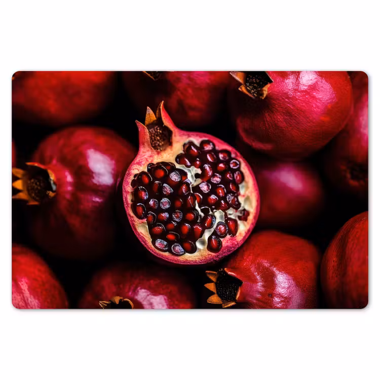 Granaatappel - Rood - Fruit Placemat vinyl groot -zzsfeer1_Kitchenyeah-website