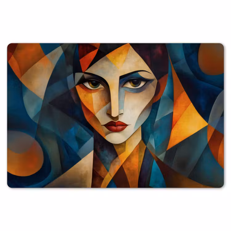 Portret - Abstract - Vormen Placemat vinyl groot -zzsfeer1_Kitchenyeah-website