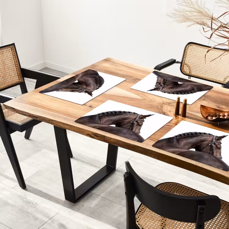 Portret - Paard - Elegant Placemat vinyl groot -zzsfeer4_Kitchenyeah-website