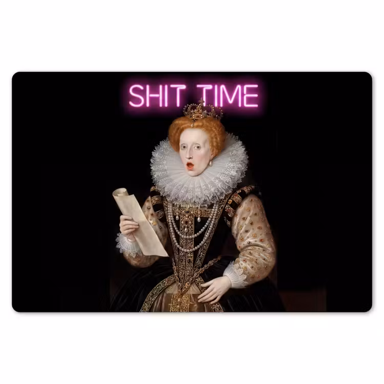Portret - Humor - Neon Placemat vinyl groot -zzsfeer1_Kitchenyeah-website