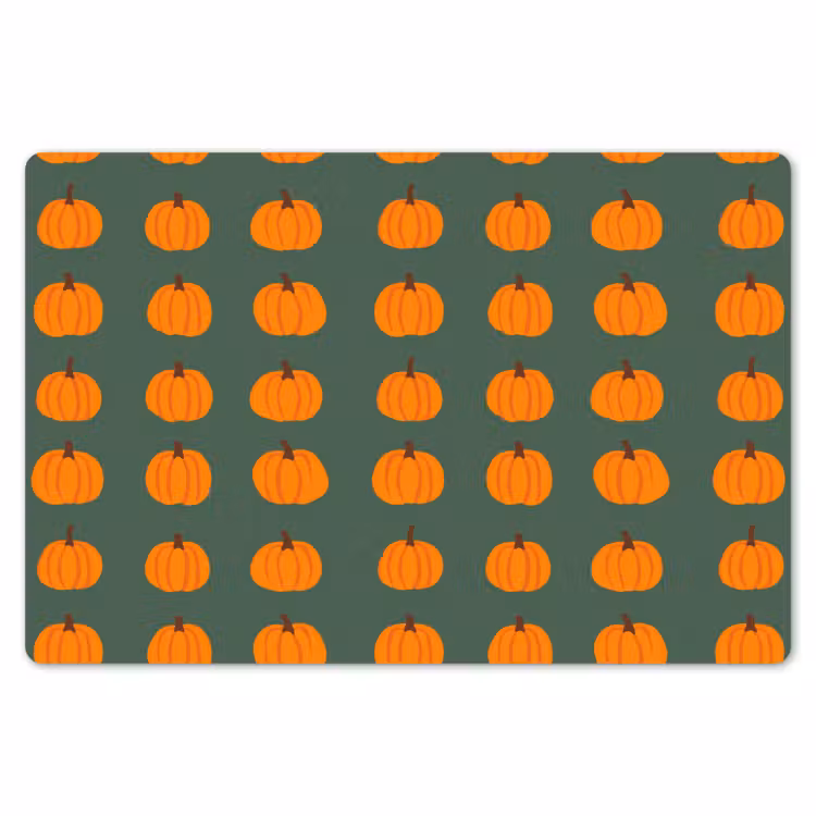 Pompoen - Patroon - Oranje Placemat vinyl groot 368 -zzsfeer1_Kitchenyeah-website