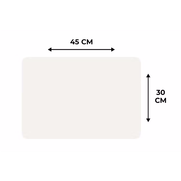 Pure - Alabaster - Wit Placemat vinyl groot 368 -specs