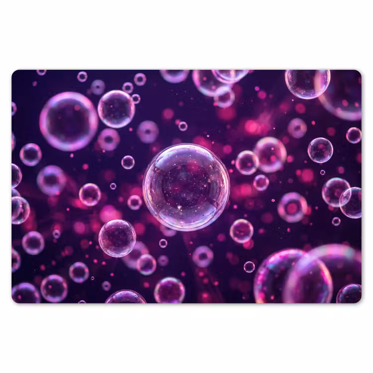 Paars - Bubbels - Schuim Placemat vinyl groot -zzsfeer1_Kitchenyeah-website