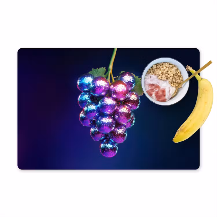Paars - Disco - Feest - Druif Placemat vinyl groot -zzzproduct_Kitchenyeah-website
