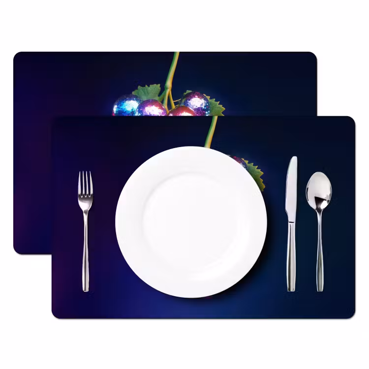 Paars - Disco - Feest - Druif Placemat vinyl groot -zzsfeer2_Kitchenyeah-website
