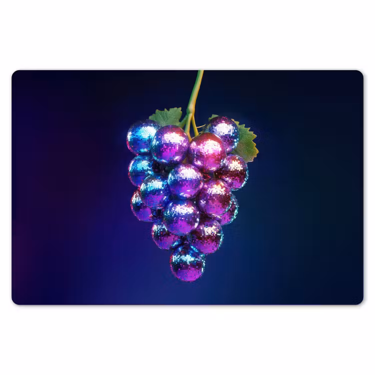 Paars - Disco - Feest - Druif Placemat vinyl groot -zzsfeer1_Kitchenyeah-website