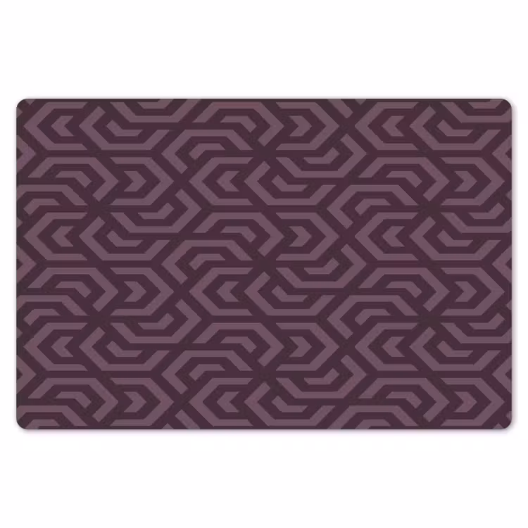 Paars - Geometrisch - Patroon - Donker Placemat vinyl groot 368 -zzsfeer1_Kitchenyeah-website