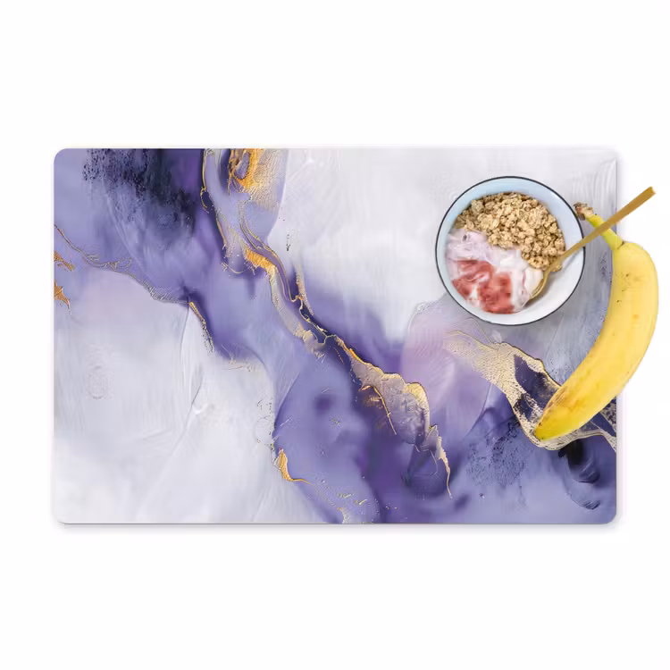 Paars - Modern - Marmer - Abstract Placemat vinyl groot -zzzproduct_Kitchenyeah-website