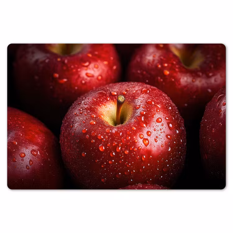 Rood - Appels - Fruit Placemat vinyl groot -zzsfeer1_Kitchenyeah-website