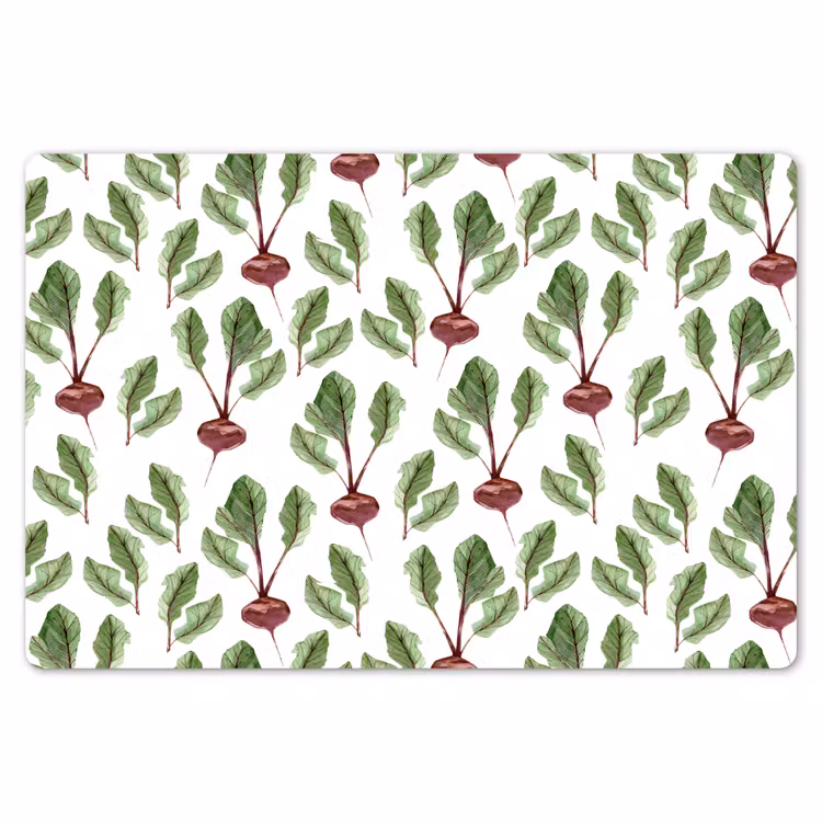 Rood - Bieten - Blad - Patroon Placemat vinyl groot 368 -zzsfeer1_Kitchenyeah-website