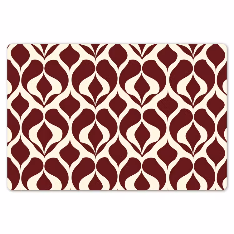 Rood - Druppelpatroon - Grafisch Placemat vinyl groot 368 -zzsfeer1_Kitchenyeah-website
