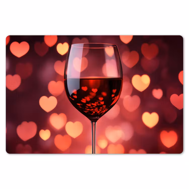 Rood - Wijn - Hartjes Placemat vinyl groot -zzsfeer1_Kitchenyeah-website