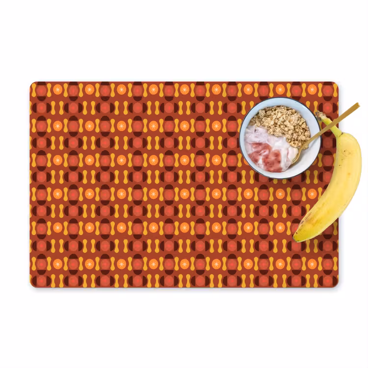 Retro - Disco - Hippie Placemat vinyl groot 368 -zzzproduct_Kitchenyeah-website