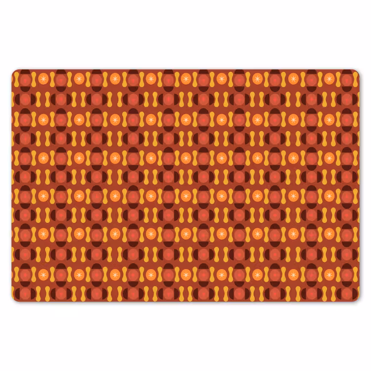 Retro - Disco - Hippie Placemat vinyl groot 368 -zzsfeer1_Kitchenyeah-website