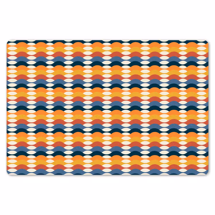 Retro - Disco - Golven Placemat vinyl groot 368 -zzsfeer1_Kitchenyeah-website
