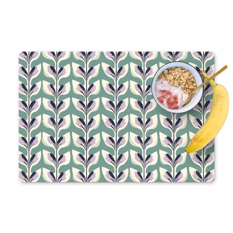 Retro - Modern - Groen Placemat vinyl groot 368 -zzzproduct_Kitchenyeah-website