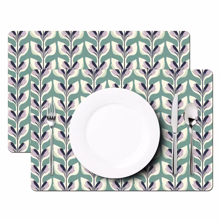 Retro - Modern - Groen Placemat vinyl groot 368 -zzsfeer2_Kitchenyeah-website