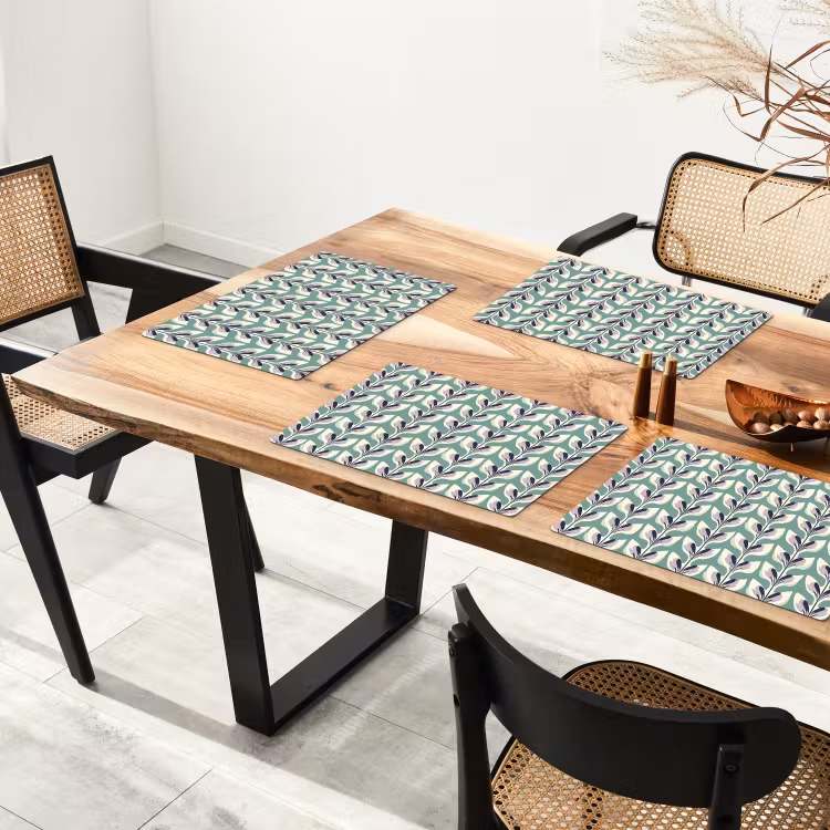 Retro - Modern - Groen Placemat vinyl groot 368 -zzsfeer4_Kitchenyeah-website