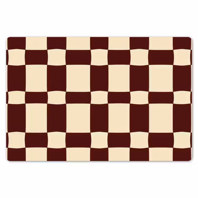 Retro - Patroon - Bruin Placemat vinyl groot 368 -zzsfeer1_Kitchenyeah-website