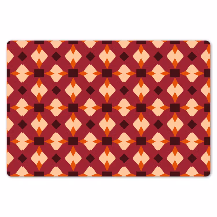 Retro - Patroon - Kleurrijk Placemat vinyl groot 368 -zzsfeer1_Kitchenyeah-website