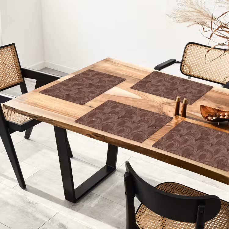 Ritmisch - Effect - Bruin Placemat vinyl groot 368 -zzsfeer4_Kitchenyeah-website