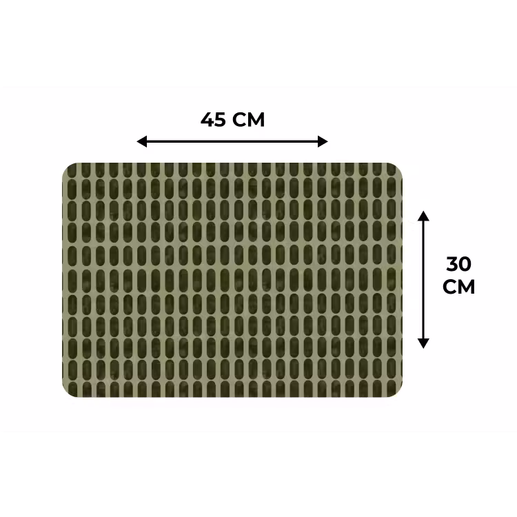 Ritmisch - Effect - Groen Placemat vinyl groot 368 -specs
