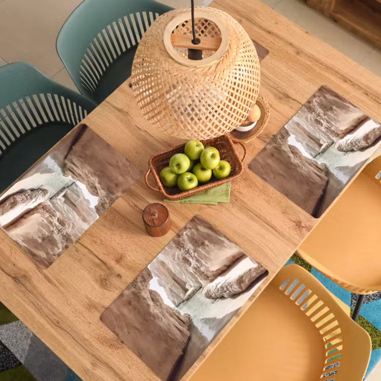 Rotsen - Zee - Zand - Kloof Placemat vinyl groot -zzsfeer5_Kitchenyeah-website