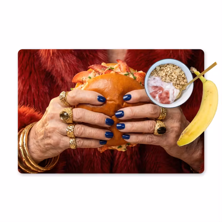 Broodje - Bontjas - Goud Placemat vinyl groot -zzzproduct_Kitchenyeah-website