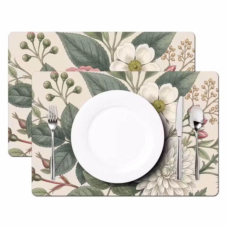 Romantisch - Design - Kleurrijk Placemat vinyl groot -zzsfeer2_Kitchenyeah-website