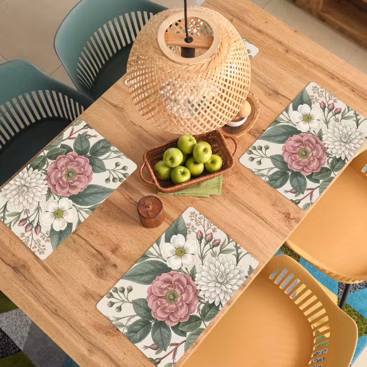 Romantisch - Design - Kleurrijk Placemat vinyl groot -zzsfeer5_Kitchenyeah-website