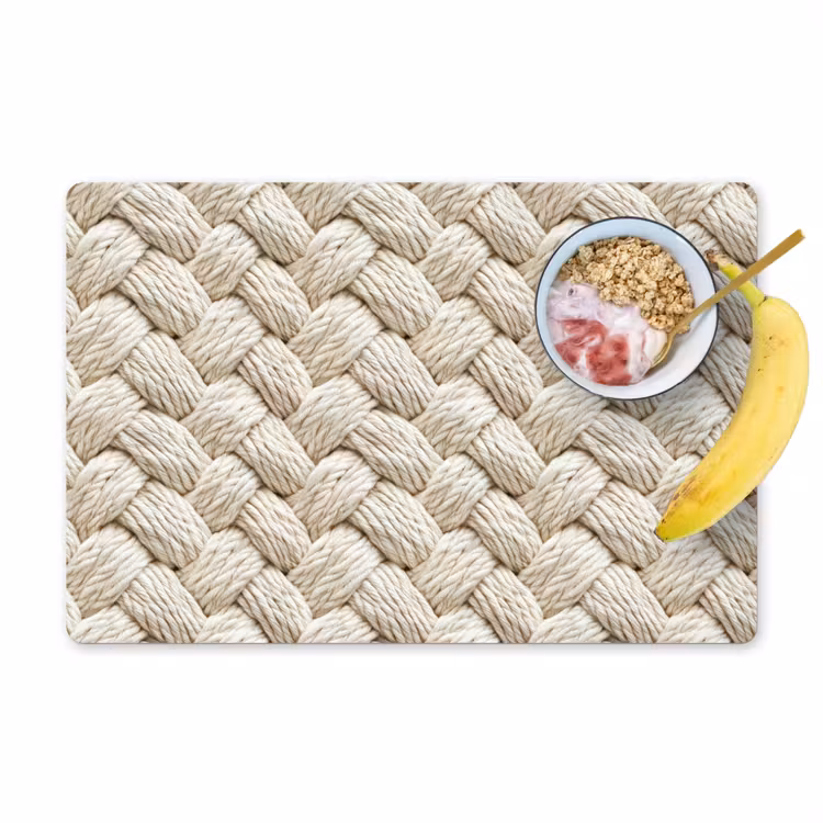 Touw - Gebreid - Beige Placemat vinyl groot 368 -zzzproduct_Kitchenyeah-website
