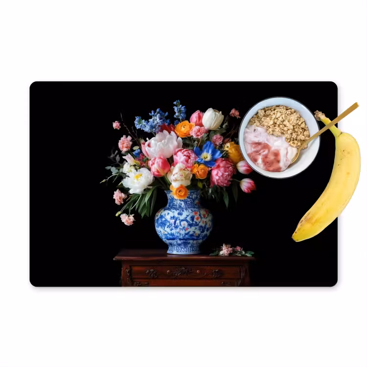 Rozen - Bloemen - Vaas - Boeket Placemat vinyl groot -zzzproduct_Kitchenyeah-website