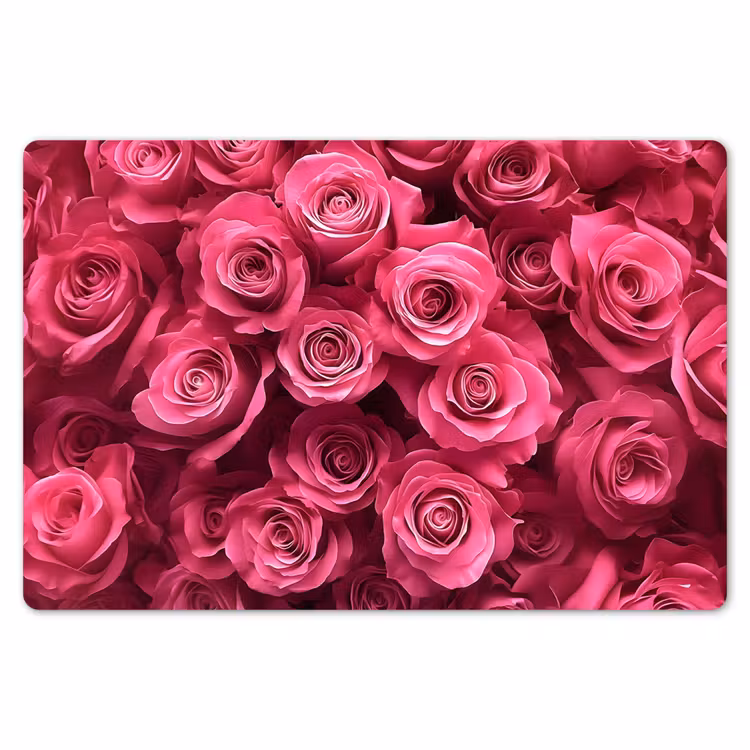 Rozen - Pink - Bloem Placemat vinyl groot -zzsfeer1_Kitchenyeah-website