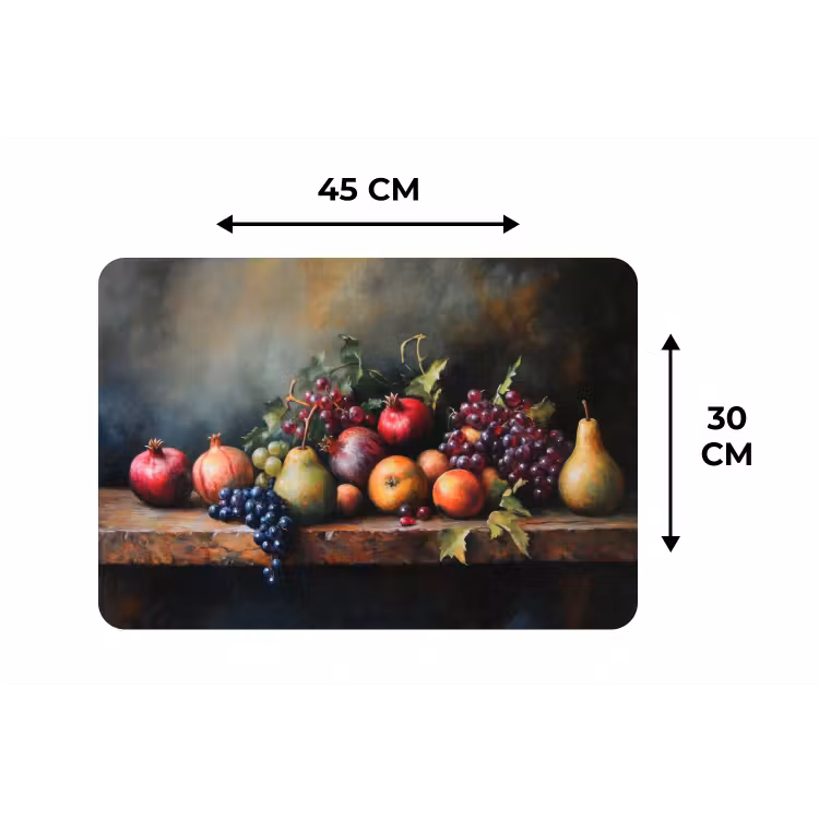 Rustiek - Stilleven - Fruit Placemat vinyl groot -specs