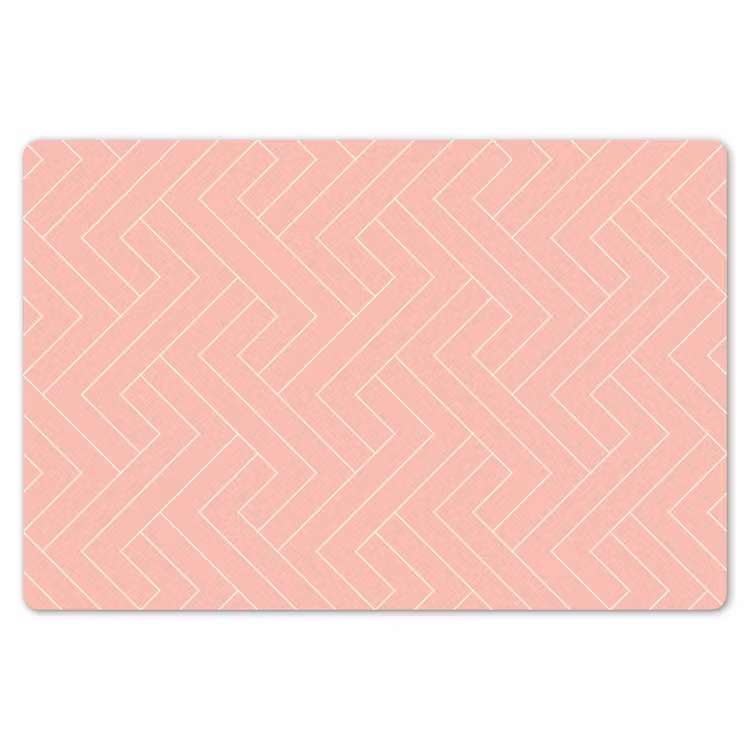 Zalmroze - Strepen - Patroon Placemat vinyl groot 368 -zzsfeer1_Kitchenyeah-website