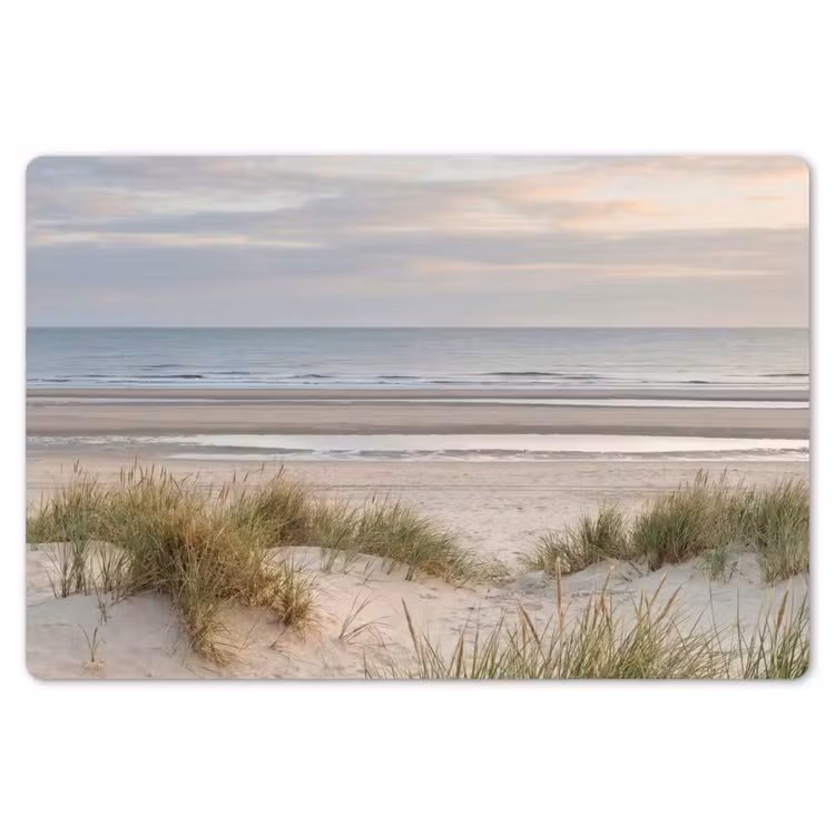 Zandstrand - Bewolkt - Duinen Placemat vinyl groot -zzsfeer1_Kitchenyeah-website