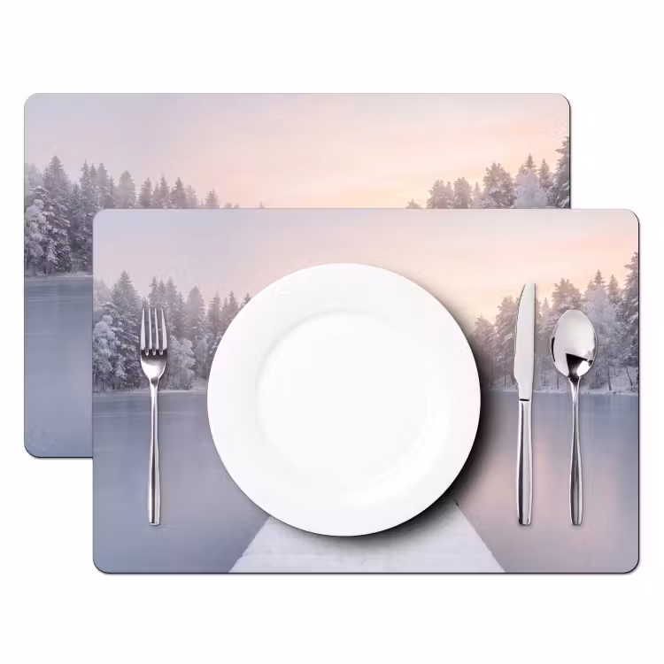 Steiger - Meer - Mist - Winter - Serene Placemat vinyl groot -zzsfeer2_Kitchenyeah-website
