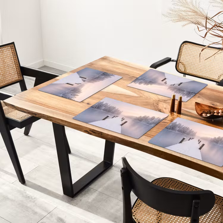 Steiger - Meer - Mist - Winter - Serene Placemat vinyl groot -zzsfeer4_Kitchenyeah-website