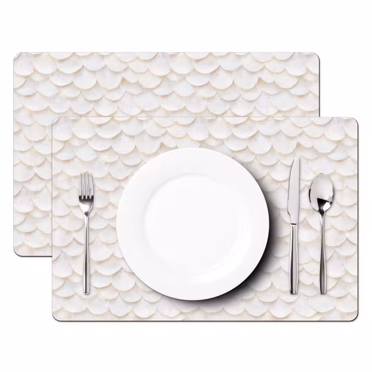 Schubben - Wit - Elegant Placemat vinyl groot 368 -zzsfeer2_Kitchenyeah-website