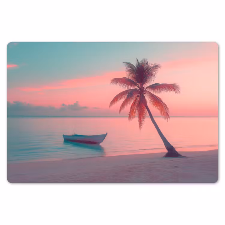 Zee - Boot - Zonsondergang Placemat vinyl groot -zzsfeer1_Kitchenyeah-website