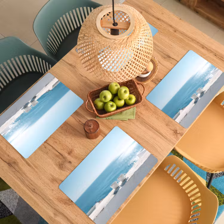 Zee - Koffiekopjes - Zomers Placemat vinyl groot -zzsfeer5_Kitchenyeah-website