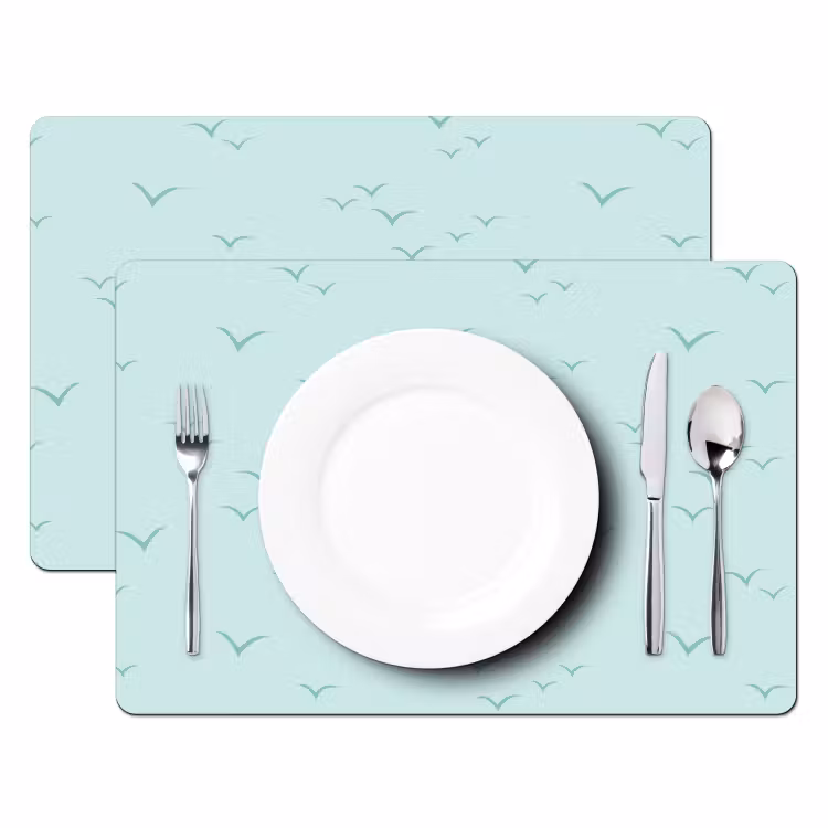 Meeuwen - Mint - Patroon Placemat vinyl groot 368 -zzsfeer2_Kitchenyeah-website