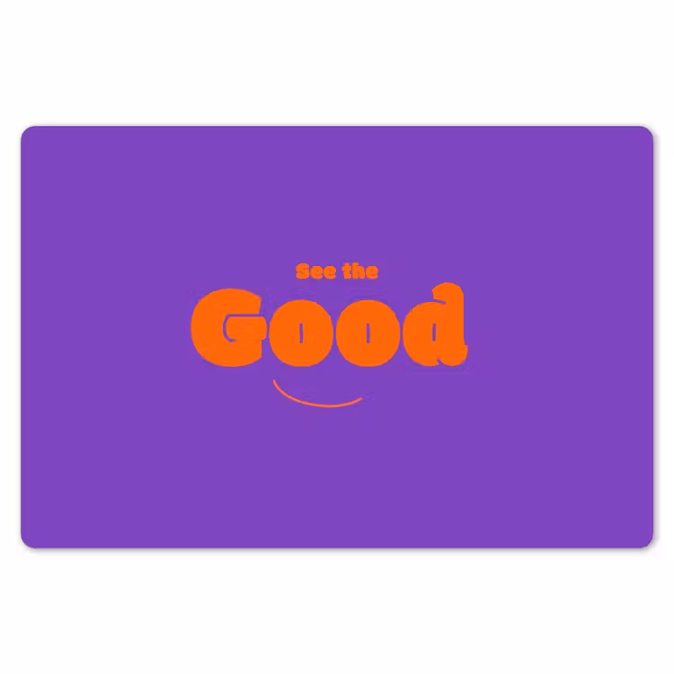 See the good - Oranje - Paars - Smiley Placemat vinyl groot -zzsfeer1_Kitchenyeah-website