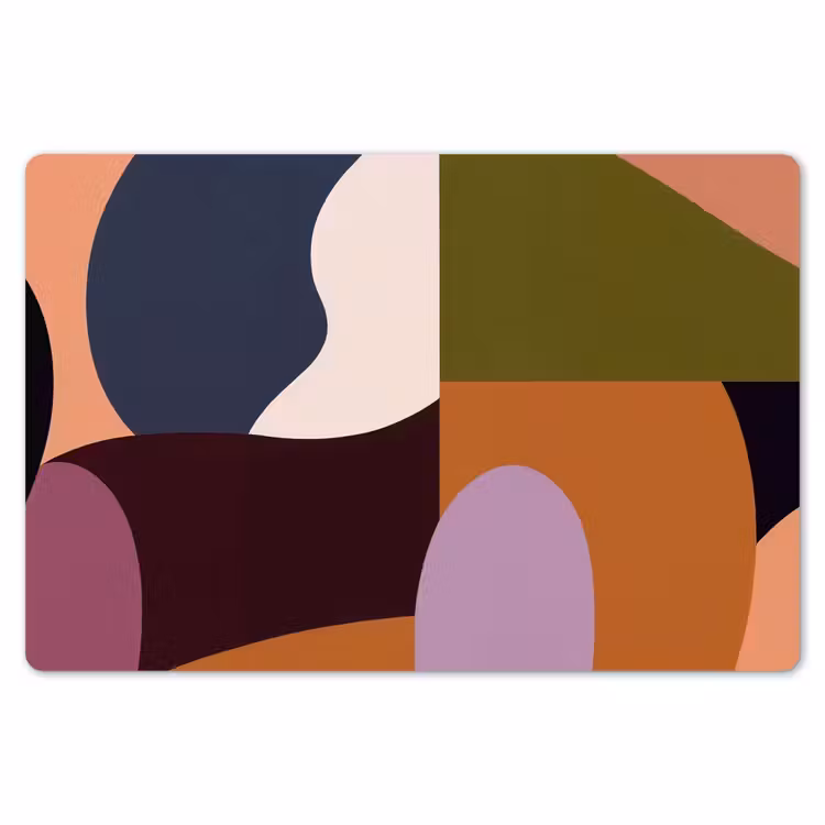 Vormen - Abstract - Kleuren - Vierkant Placemat vinyl groot -zzsfeer1_Kitchenyeah-website